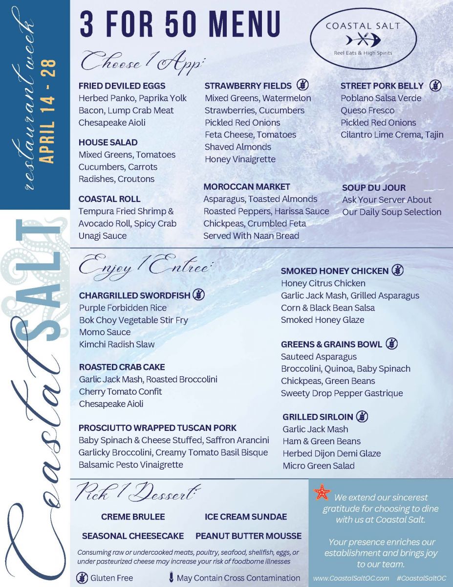 Restaurants Ocean City Restaurant Week